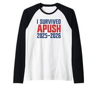 I Survived Apush 2025-2026 AP US History I Survived Apush Raglan Baseball Tee