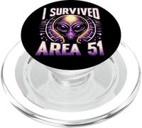 I survived area 51 Tee - UFO & Alien Believer PopSockets PopGrip for MagSafe