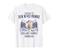 I Survived Ben Nevis Munro Scotland Mountain Hiking T-Shirt