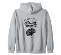 I Survived Brain Surgery Survivor Surgeries Patient Zip Hoodie