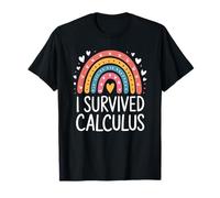 I Survived Calculus, Mathematics Teacher and Mathematician T-Shirt