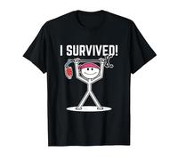 I Survived Cancer Survivor T-Shirt, Men, Black, 4X-Large