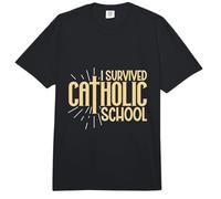 I Survived Catholic School Comfort Colors Adult Heavyweight T-Shirt