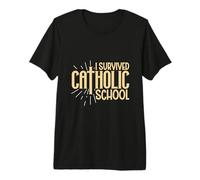 I Survived Catholic School Premium T-Shirt