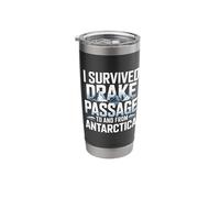 I Survived Drake Passage to from Antarctica Survivor Stainless Steel Insulated Tumbler