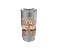 I Survived Every Shift Now I'm Retired Fireman Stainless Steel Insulated Tumbler
