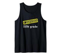 I Survived Fifth Grade Kids Graduation Teacher Present Tank Top
