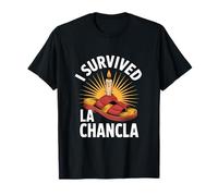 I Survived Funny Saying Chancla Candle Vector T-Shirt