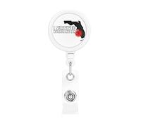 I Survived Hurricane Ian Retractable Badge Holder Reel Clip Id Card Holder forNurse Student Office Worker
