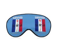 I Survived Hurricane Ian Sleep Masks Eye Cover Blackout with Adjustable Elastic Strap Night Blindfold for Women Men Yoga Travel Nap
