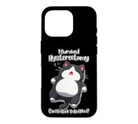 I Survived Hysterectomy Surgery Cat Funny goodbye uterus Case for iPhone 16 Pro
