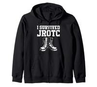 I Survived JROTC Student Military Cadet ROTC Zip Hoodie
