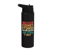 I Survived Kidney Stones and All I Got Kidney Stone Survivor Stainless Steel Insulated Water Bottle