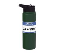 I Survived Law School Graduation Present Future Lawyers Stainless Steel Insulated Water Bottle