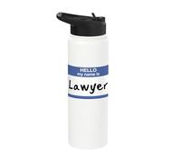 I Survived Law School Graduation Present Future Lawyers Stainless Steel Insulated Water Bottle