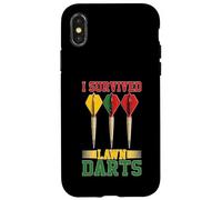 I Survived Lawn Darts Classic Yard Nostalgia Game Fun Case for iPhone X/XS