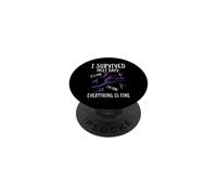 I Survived Meet Days Everything Is Fine Gymnastics Dad PopSockets Adhesive PopGrip