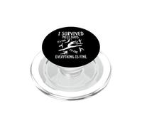 I Survived Meet Days Everything Is Fine Gymnastics Dad PopSockets PopGrip for MagSafe