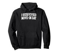 I Survived Move In Day College Uni Chaos Graphic Pullover Hoodie