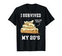 I Survived My 20s Funny 20th Birthday Quote Twentieth Bday T-Shirt