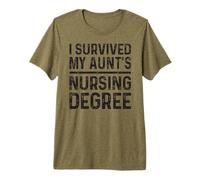 I Survived My Aunt's Nursing Degree School Graduation Premium T-Shirt