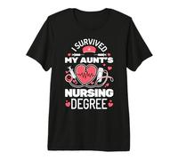 I Survived My Aunt's Nursing Degree School Graduation Premium T-Shirt