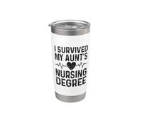 I Survived My Aunt's Nursing Degree School Graduation Stainless Steel Insulated Tumbler