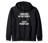 I Survived My Boyfriend's Liver Transplant Zip Hoodie
