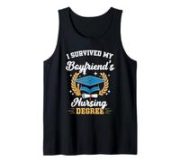 I Survived My Boyfriend's Nursing Degree Graduation Tank Top