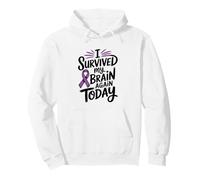 I Survived My Brain Again Today Epilepsy Awareness Pullover Hoodie