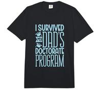I Survived My Dad's Doctorate Program Comfort Colors Adult Heavyweight T-Shirt