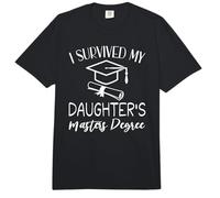 I Survived My Daughter's Masters Degree Funny Graduation Comfort Colors Adult Heavyweight T-Shirt