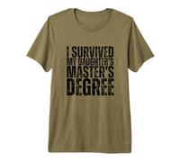 I Survived My Daughter's Masters Degree Funny MBA Premium T-Shirt