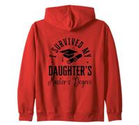 I Survived My Daughter's Masters Degree Funny MBA Zip Hoodie