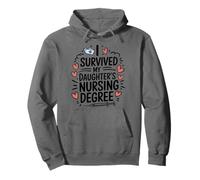 I Survived My Daughter'S Nursing Degree Graduation Nurse Mom Pullover Hoodie