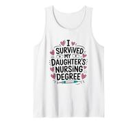 I Survived My Daughter's Nursing Degree Graduation Nurse Mom Tank Top