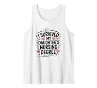 I Survived My Daughter's Nursing Degree Graduation Nurse Mom Tank Top