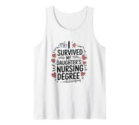 I Survived My Daughter's Nursing Degree Graduation Nurse Mom Tank Top
