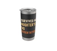 I Survived My Daughter's PhD Dissertation Graduate Vintage Stainless Steel Insulated Tumbler