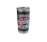 I Survived My Daughter's Wedding Stainless Steel Insulated Tumbler