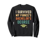 I Survived My fiance's bachelor's Degree funny graduation Sweatshirt
