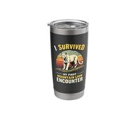 I Survived My First Mountain Lion Encounter Stainless Steel Insulated Tumbler