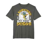 I Survived My First Skydive Parachuting Parachute Skydiving T-Shirt