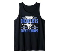 I Survived My First Solo Flight Aviation Tank Top