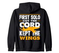 I Survived My First Solo Flight Aviation Zip Hoodie