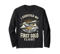 I Survived My First Solo Flight Long Sleeve T-Shirt