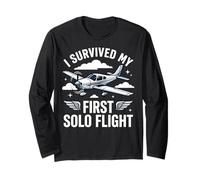 I Survived My First Solo Flight Long Sleeve T-Shirt