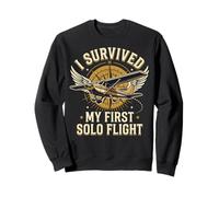 I Survived My First Solo Flight Sweatshirt