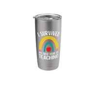 I Survived My First Year of Teaching Elementary Teacher Stainless Steel Insulated Tumbler
