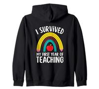 I Survived My First Year of Teaching Elementary Teacher Zip Hoodie